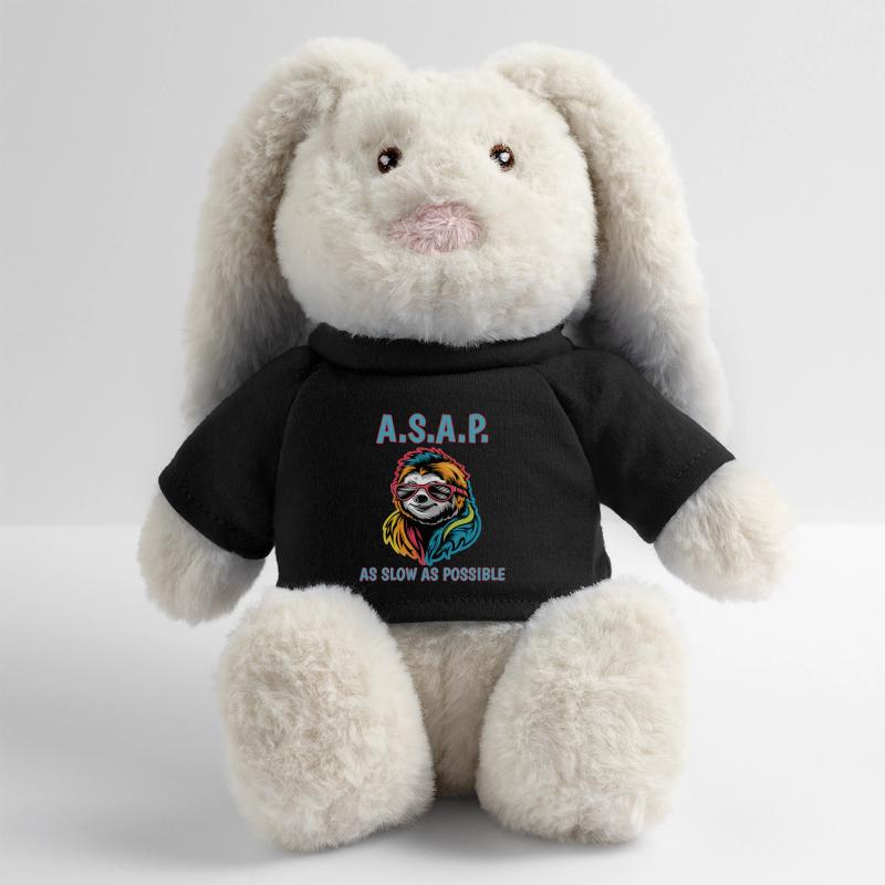 ASAP Aussi Lent Que Possible Cool Sloth Fun Citation Lapin en peluche recyclé MiniFeet® Crème