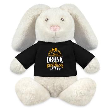 Bartender Mixologist Getting - MiniFeet® RecycelHase® Bunny Cream - black - Front