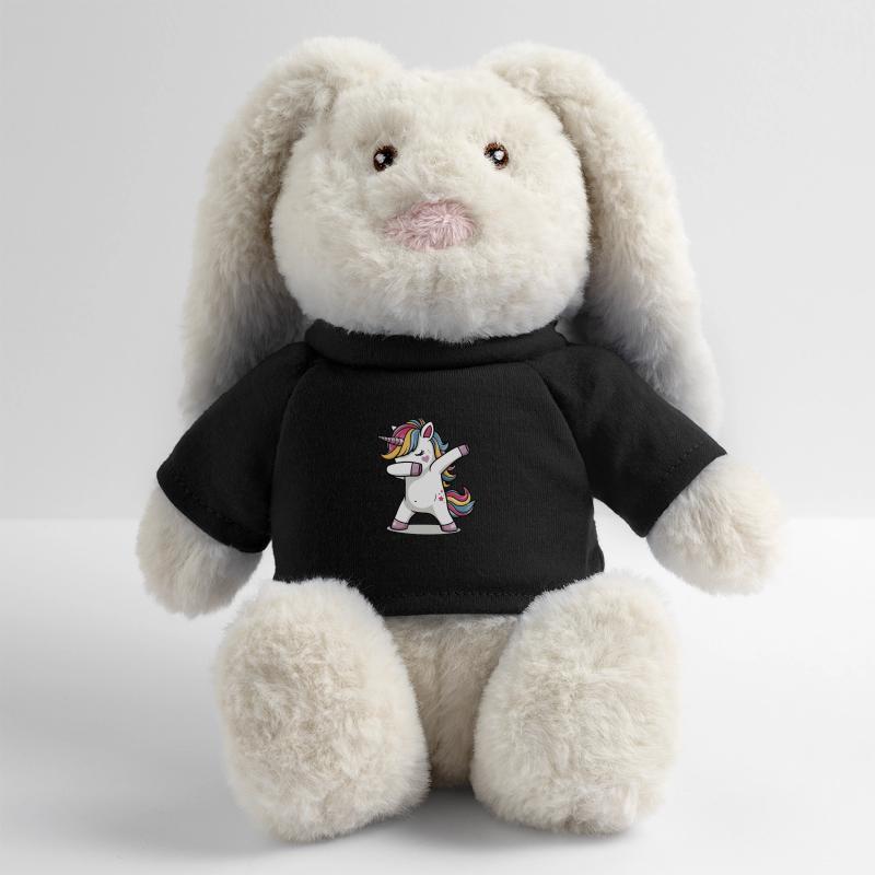 Doublage de licorne, Doublage Einhorn Lapin en peluche recyclé MiniFeet® Crème