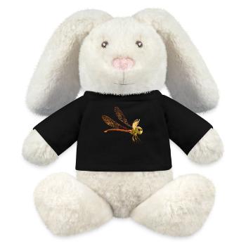 Libelle Dragonfly Bunte Flügel Süße Libellen - MiniFeet® RecycelHase® Creme - Schwarz - Vorne