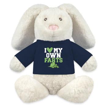 Furz Furzen Pupsen - MiniFeet® RecycelHase® Creme - French Navy - Vorne