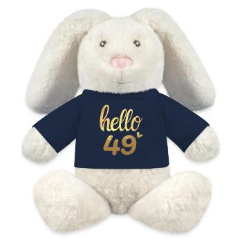 Hello 49 gold - MiniFeet® RecycelHase® Bunny Cream - french navy - Front