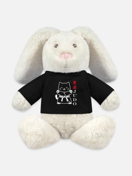 Judo - MiniFeet® RecycelHase® Creme - Schwarz