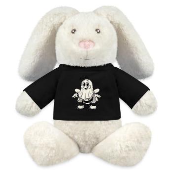 aFunny Bee Ghost Mignon Abeille fantôme - Lapin en peluche recyclé MiniFeet® Crème - noir - Devant