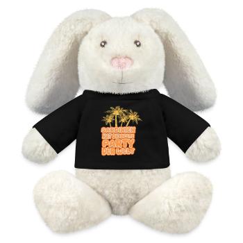 Sardinia as a holiday - MiniFeet® RecycelHase® Bunny Cream - black - Front