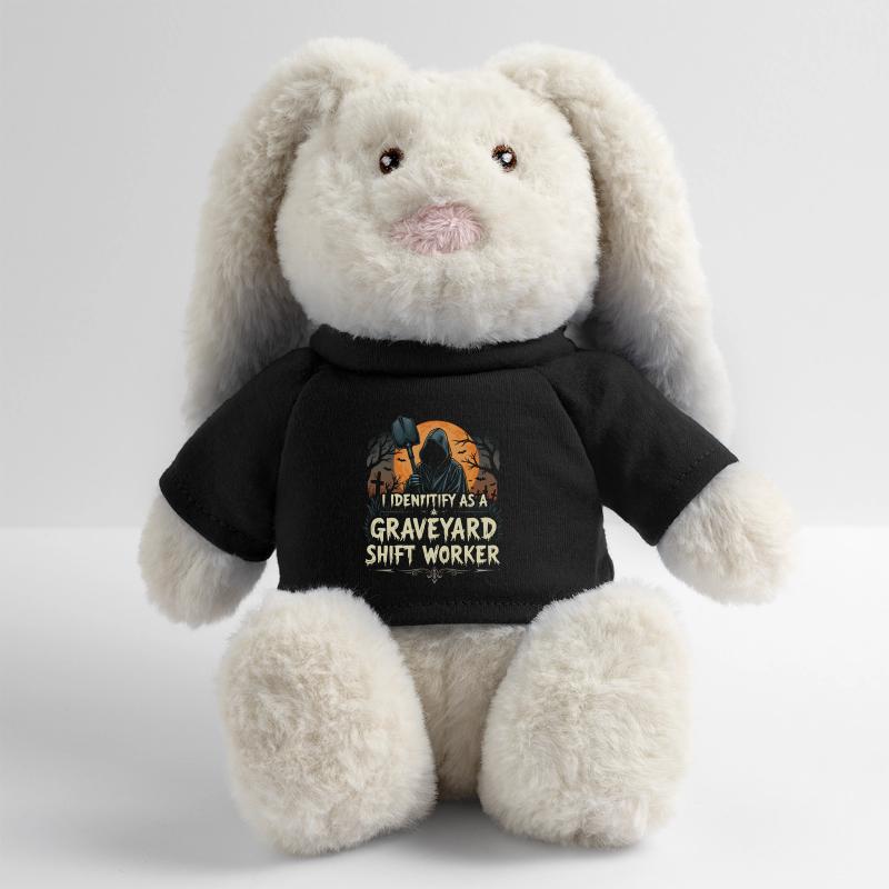 I Identify As A Graveyard Shift Worker MiniFeet® RecycelHase® Bunny Cream