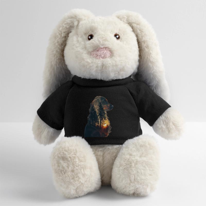 Cocker Spaniel Lapin en peluche recyclé MiniFeet® Crème