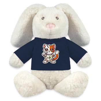 Cute Zombie Cat Halloween costume Trick-or-treat! - MiniFeet® RecycelHase® Bunny Cream - french navy - Front
