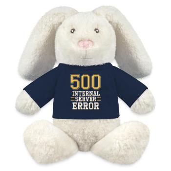 500 Internal Server Error - Lapin en peluche recyclé MiniFeet® Crème - bleu marine - Devant