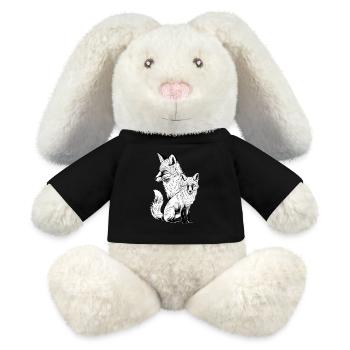 Fuchs - MiniFeet® RecycelHase® Creme - Schwarz - Vorne