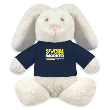 Sozialarbeiter Wird Geladen... - MiniFeet® RecycelHase® Creme - French Navy - Vorne