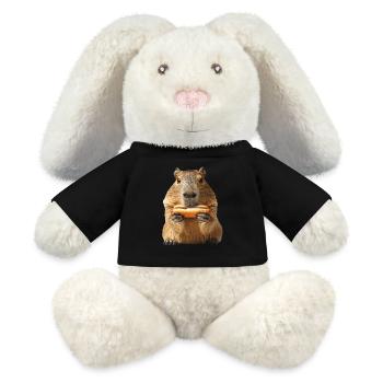 Capybara - MiniFeet® RecycelHase® Bunny Cream - black - Front