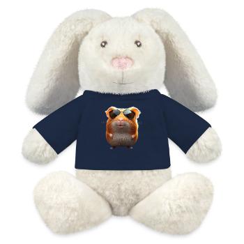Meerschweinchen Nagetiere Capybara Süßes Nager - MiniFeet® RecycelHase® Creme - French Navy - Vorne