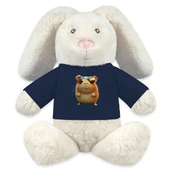 Meerschweinchen Nagetiere Capybara Süßes Nager - MiniFeet® RecycelHase® Creme - French Navy - Vorne