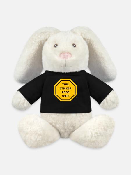 THIS STICKER ADDS 10HP SHIELD - MiniFeet® RecycelHase® Creme - Schwarz