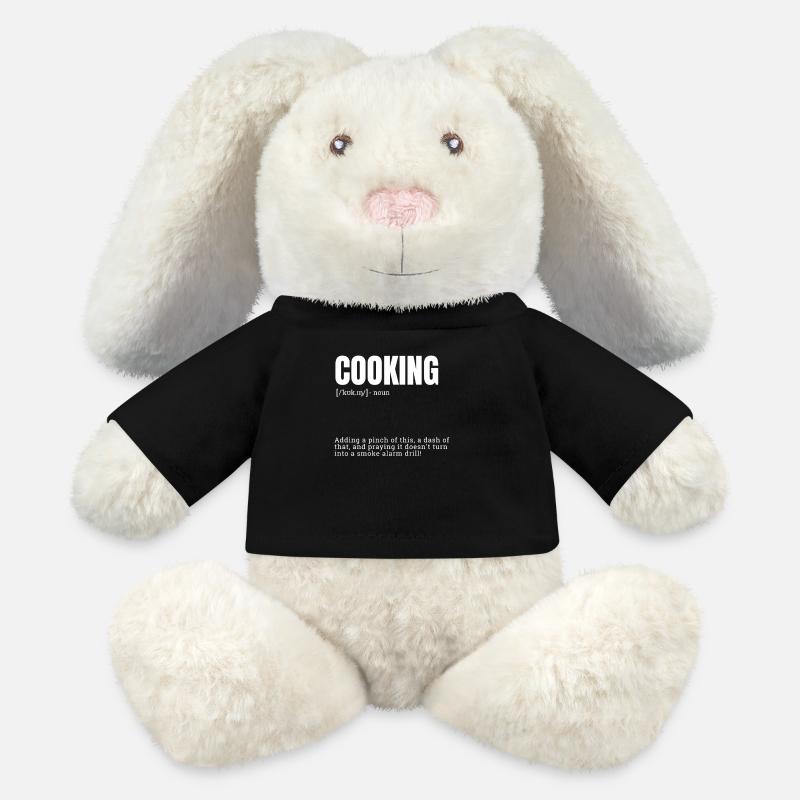 Funny inition for Cooking on Indoor Hobbies Defini - MiniFeet® RecycelHase® Creme - Schwarz