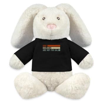 Gottes Kinder sind nicht käuflich - MiniFeet® RecycelHase® Creme - Schwarz - Vorne