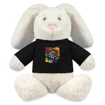Dartboard Graffiti - MiniFeet® RecycelHase® Bunny Cream - black - Front