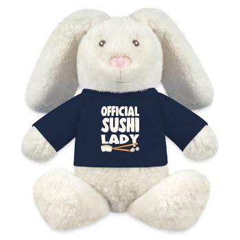 Sushi Lover Official Sushi Lady - MiniFeet® RecycelHase® Bunny Cream - french navy - Front