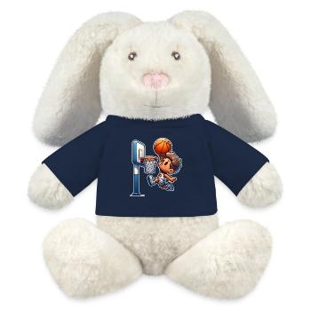 Basketball Dunking - MiniFeet® RecycelHase® Bunny Cream - french navy - Front