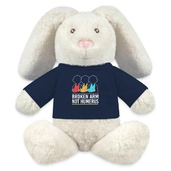 Broken Arm Bone Fracture - MiniFeet® RecycelHase® Bunny Cream - french navy - Front