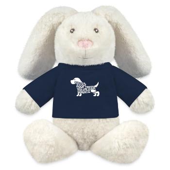 Foster adopt volunteer donate Animal Rescue - MiniFeet® RecycelHase® Bunny Cream - french navy - Front