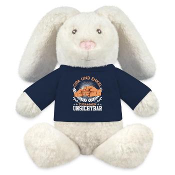 OPA UND ENKEL ZUSAMMEN UNSICHTBAR Lustiges - MiniFeet® RecycelHase® Creme - French Navy - Vorne