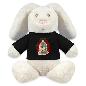 Frosch Frösche Märchen Märchenfigur Weihnachten - MiniFeet® RecycelHase® Creme - Schwarz - Vorne
