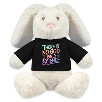 Atheismus Atheist Anti-Religion Agnostiker - MiniFeet® RecycelHase® Creme - Schwarz - Vorne