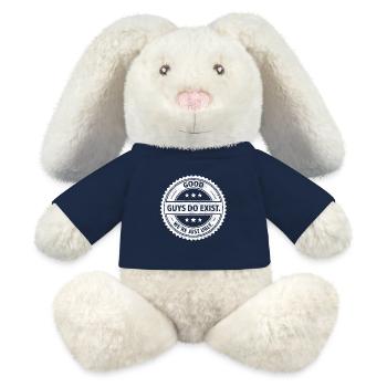 Gute Jungs gibt es, wir sind nur hässlich Single-Humor - MiniFeet® RecycelHase® Creme - French Navy - Vorne