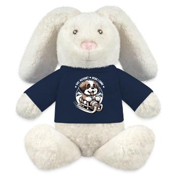 St. Bernard Dog - MiniFeet® RecycelHase® Bunny Cream - french navy - Front