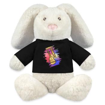 Guitar Johnny - MiniFeet® RecycelHase® Creme - Schwarz - Vorne