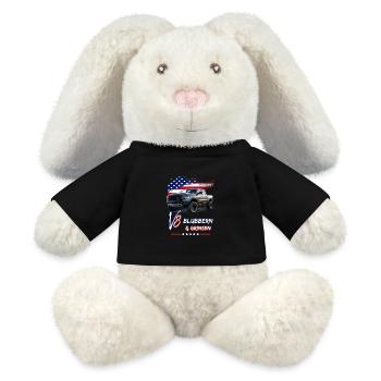 US Pick Up V8 Auto -Blubbern und Grinsen-Pick Up - MiniFeet® RecycelHase® Creme - Schwarz - Vorne