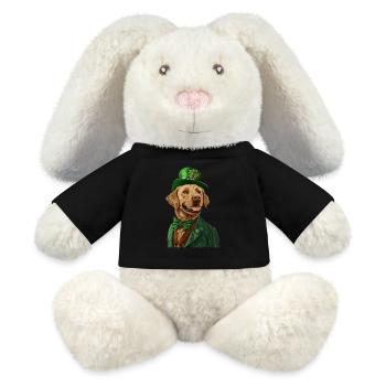 Labrador Retriever - MiniFeet® RecycelHase® Creme - Schwarz - Vorne