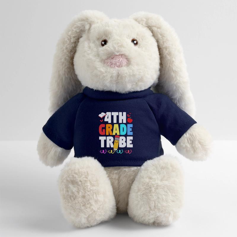 4e année Lapin en peluche recyclé MiniFeet® Crème