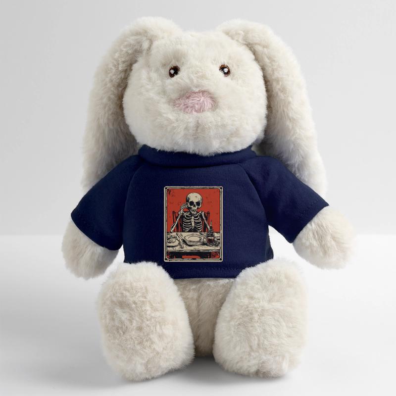 Bon Appetit Skeleton MiniFeet® RecycelHase® Bunny Cream