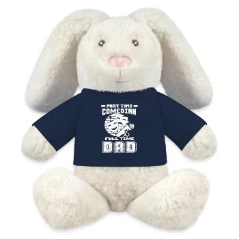 Part Time Comedian Full Time Dad - MiniFeet® RecycelHase® Bunny Cream - french navy - Front