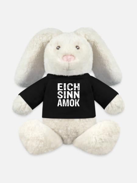 Eich Sinn Amok - MiniFeet® RecycelHase® Creme - Schwarz