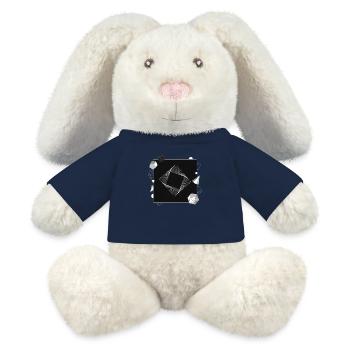 Geometrische Formen Abstrakte Kunst Geometric - MiniFeet® RecycelHase® Creme - French Navy - Vorne