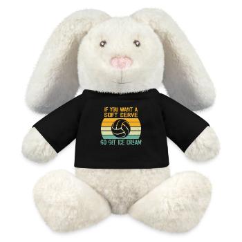 Wenn Sie ein Softeis wollen, holen Sie sich Eis - MiniFeet® RecycelHase® Creme - Schwarz - Vorne