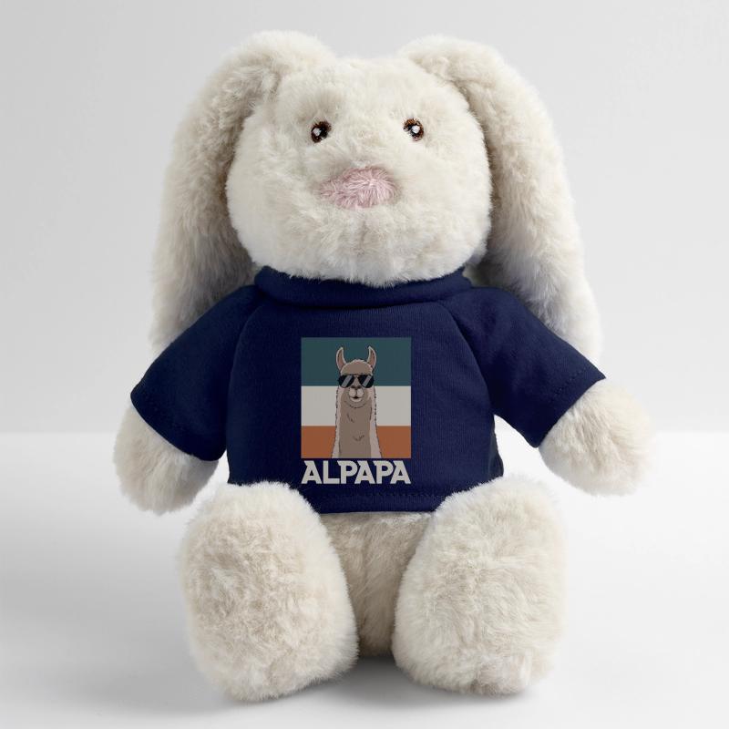 Dad Alpaca Dad Funny Llama Father's Day Gift MiniFeet® RecycelHase® Bunny Cream