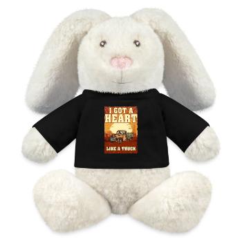 I Got A Heart Like A Truck - MiniFeet® RecycelHase® Bunny Cream - black - Front