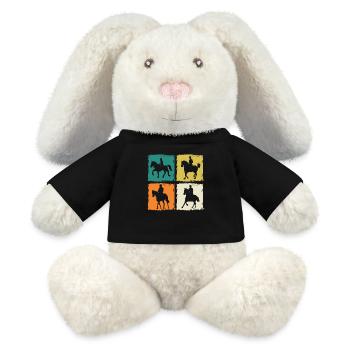 Riding Horses - MiniFeet® RecycelHase® Bunny Cream - black - Front