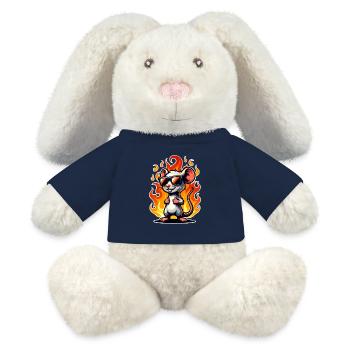 Mouse Flame - MiniFeet® RecycelHase® Bunny Cream - french navy - Front