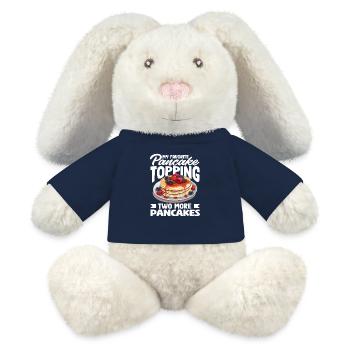 Pancakes Mein Lieblingsbelag Zwei Mehr - MiniFeet® RecycelHase® Creme - French Navy - Vorne