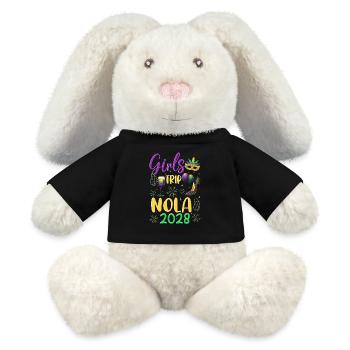 Voyage entre filles NOLA 2028 - Lapin en peluche recyclé MiniFeet® Crème - noir - Devant
