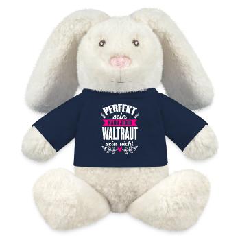 Waltraut - Perfekt Sein Kann Jeder Waltraut Nicht - MiniFeet® RecycelHase® Creme - French Navy - Vorne