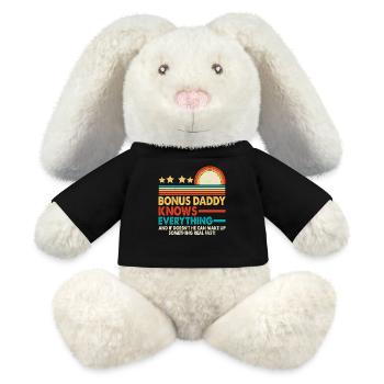 Bonus Papa - MiniFeet® RecycelHase® Creme - Schwarz - Vorne
