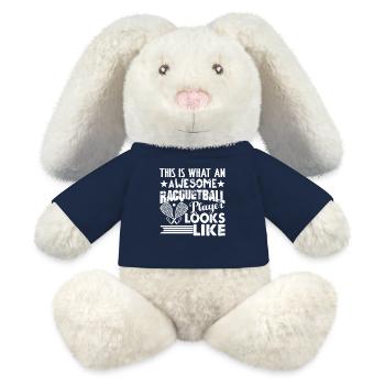 Racquetball Awesome Racquetball Player - MiniFeet® RecycelHase® Bunny Cream - french navy - Front