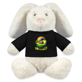 Avocat Saint-Patrick - Lapin en peluche recyclé MiniFeet® Crème - noir - Devant